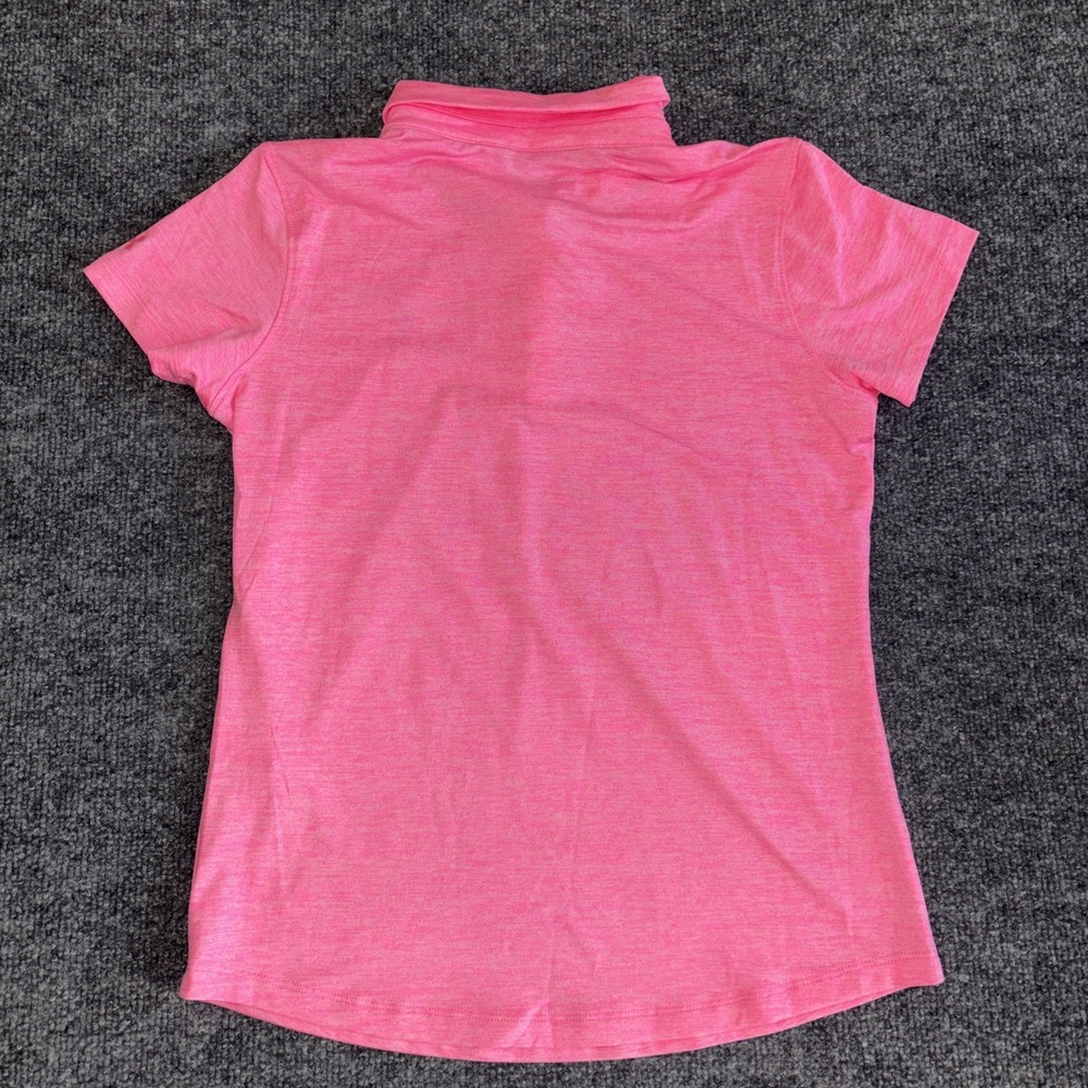 Under Armour Kids Pink Heather Golf Polo Shirt Youth Large BurlingtonCountryClub - Picture 5 of 5
